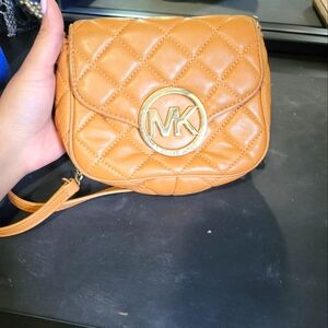 Tan MK small crossbody